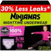 imageNinjamas Girls Bedwetting Nighttime Underwear  Size L 6495 lbs 11 Count Overnight Protection Ultra Absorbent HypoallergenicSmallMedium