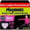imageNinjamas Girls Bedwetting Nighttime Underwear  Size L 6495 lbs 11 Count Overnight Protection Ultra Absorbent HypoallergenicSmallMedium
