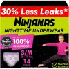 imageNinjamas Girls Bedwetting Nighttime Underwear  Size L 6495 lbs 11 Count Overnight Protection Ultra Absorbent HypoallergenicSmallMedium