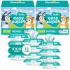 imagePampers Easy Ups Pull On Training Underwear Boys 3T4T 2 Month Supply 2 x 124 Count with Sensitive Water Based Baby Wipes 12X Multi Pack PopTop and Refill 1008 CountSize 2T3T