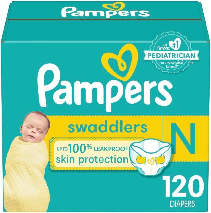 imagePampers Baby Diapers  Swaddlers  Size 7 88 Count Ultra Absorbent Disposable Infant DiaperNewborn