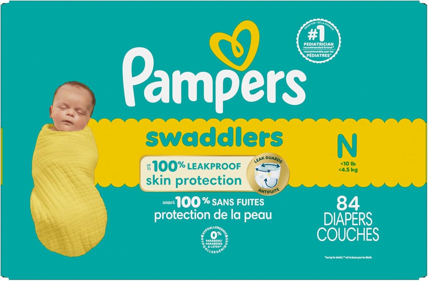 imagePampers Baby Diapers  Swaddlers  Size 7 88 Count Ultra Absorbent Disposable Infant DiaperNewborn