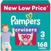 imagePampers Diapers  Cruisers 360  Size 7 88 Count Babyproof up to 100 Leakproof PullOn DiaperSize 3