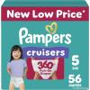 imagePampers Diapers  Cruisers 360  Size 7 88 Count Babyproof up to 100 Leakproof PullOn DiaperSize 5