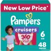 imagePampers Diapers  Cruisers 360  Size 7 88 Count Babyproof up to 100 Leakproof PullOn DiaperSize 6