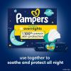 imagePampers Overnight Diapers  Swaddlers Overnights  Size 4 58 Count Disposable Baby Diaper Night Time Leak and Skin Protection