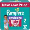 imagePampers Diapers  Cruisers 360  Size 7 88 Count Babyproof up to 100 Leakproof PullOn DiaperSize 7