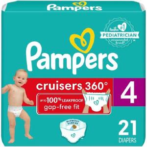 imagePampers Diapers  Cruisers 360  Size 7 88 Count Babyproof up to 100 Leakproof PullOn DiaperSize 4