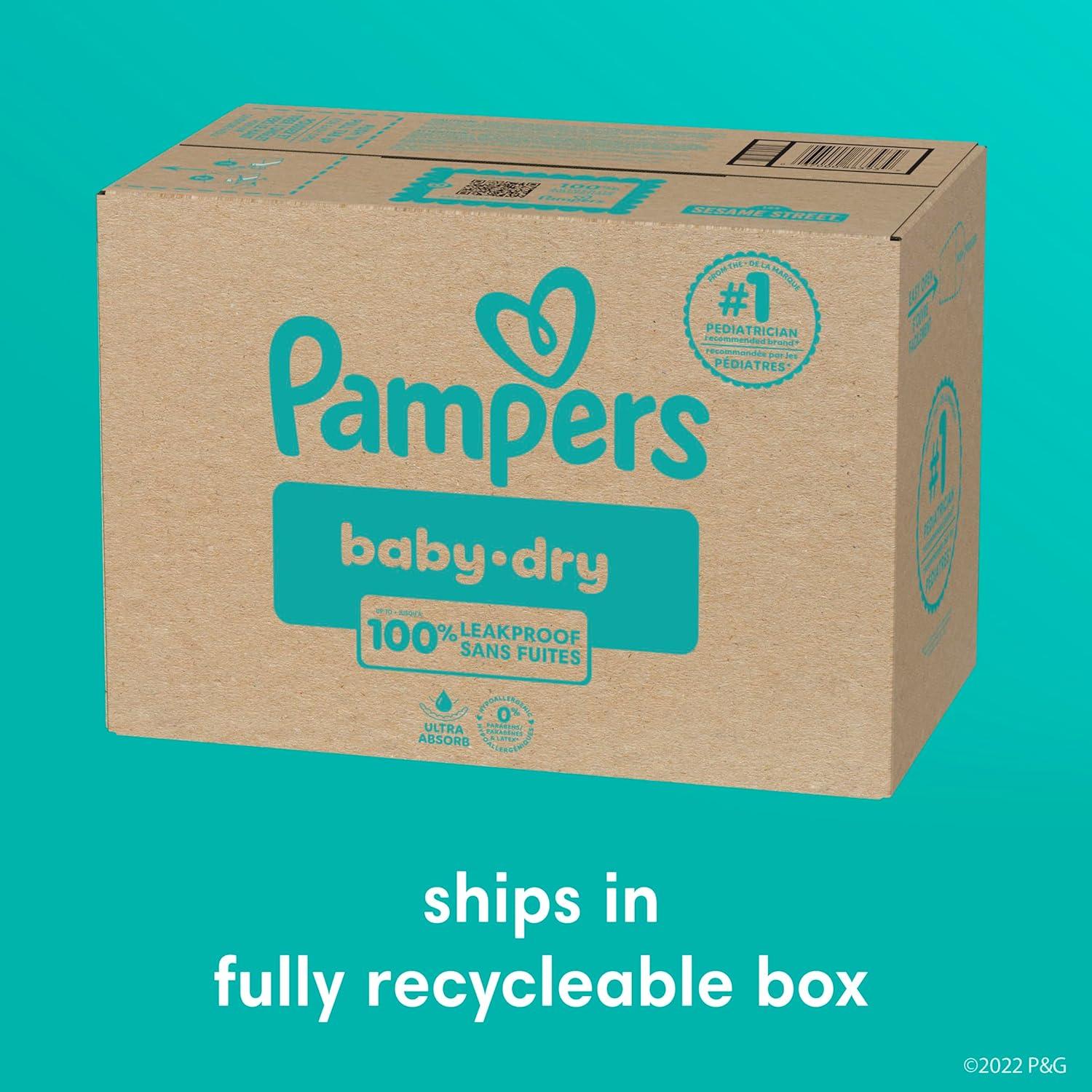 imagePampers Diapers  Baby Dry  Size 3 210 Count Absorbent Disposable Infant Diaper Packaging May VarySize 6