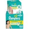 imageDiapers Size 3 168 Count and Baby Wipes  Pampers Swaddlers Disposable Baby Diapers and Water Baby Wipes Sensitive PopTop Packs 336 Count Packaging May VarySize 4  4X