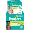 imageDiapers Size 3 168 Count and Baby Wipes  Pampers Swaddlers Disposable Baby Diapers and Water Baby Wipes Sensitive PopTop Packs 336 Count Packaging May VarySize 5  4X