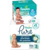 imagePampers Pure Protection Disposable Baby Diapers Size 3 168 Count with Aqua Pure Baby Wipes 6X PopTop Packs 336 CountSize 2