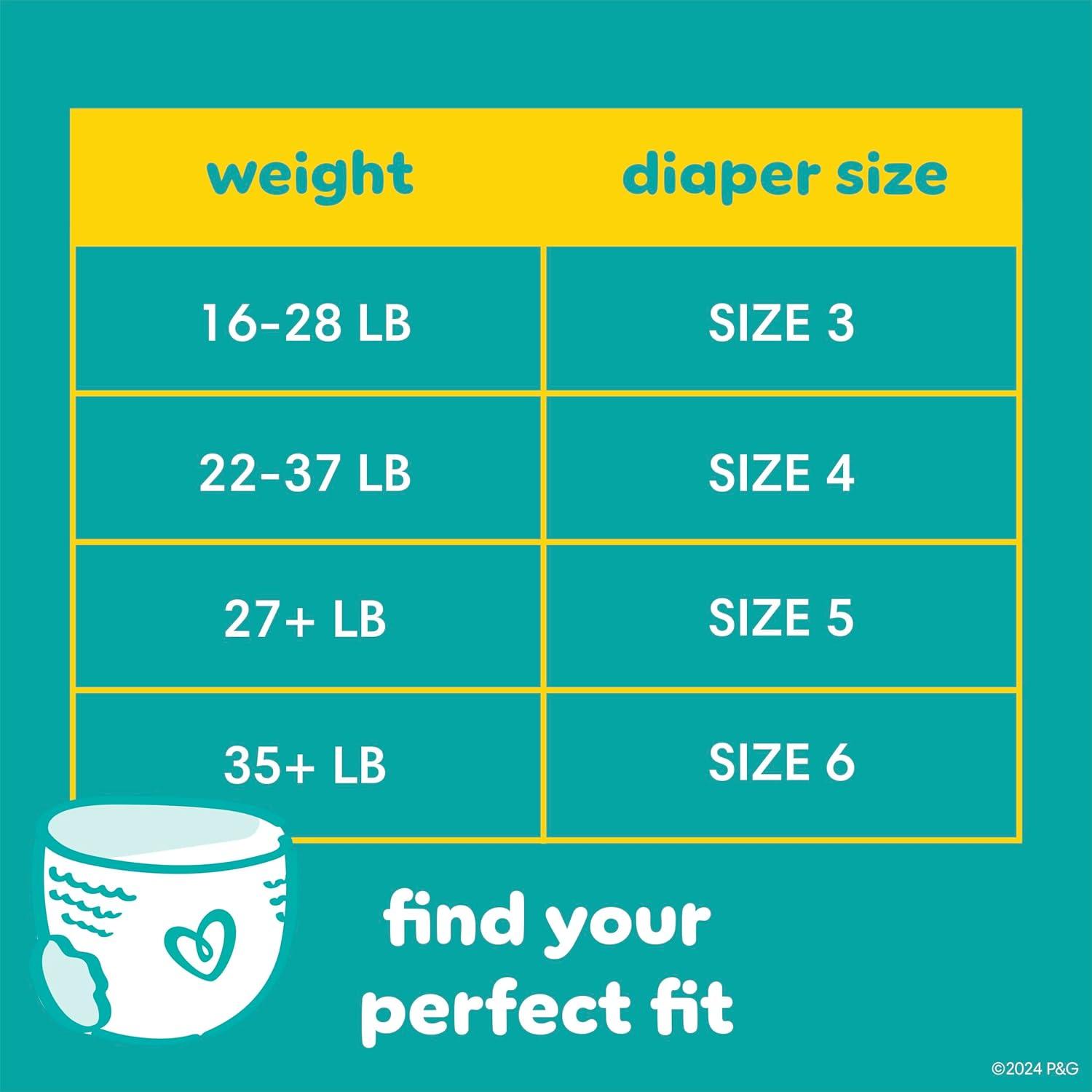 imagePampers Diapers  Swaddlers 360  Size 3 156 Count for up to 100 Leakproof Premium Skin Protection Packaging May VarySize 3