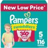 imagePampers Diapers  Swaddlers 360  Size 3 156 Count for up to 100 Leakproof Premium Skin Protection Packaging May VarySize 5