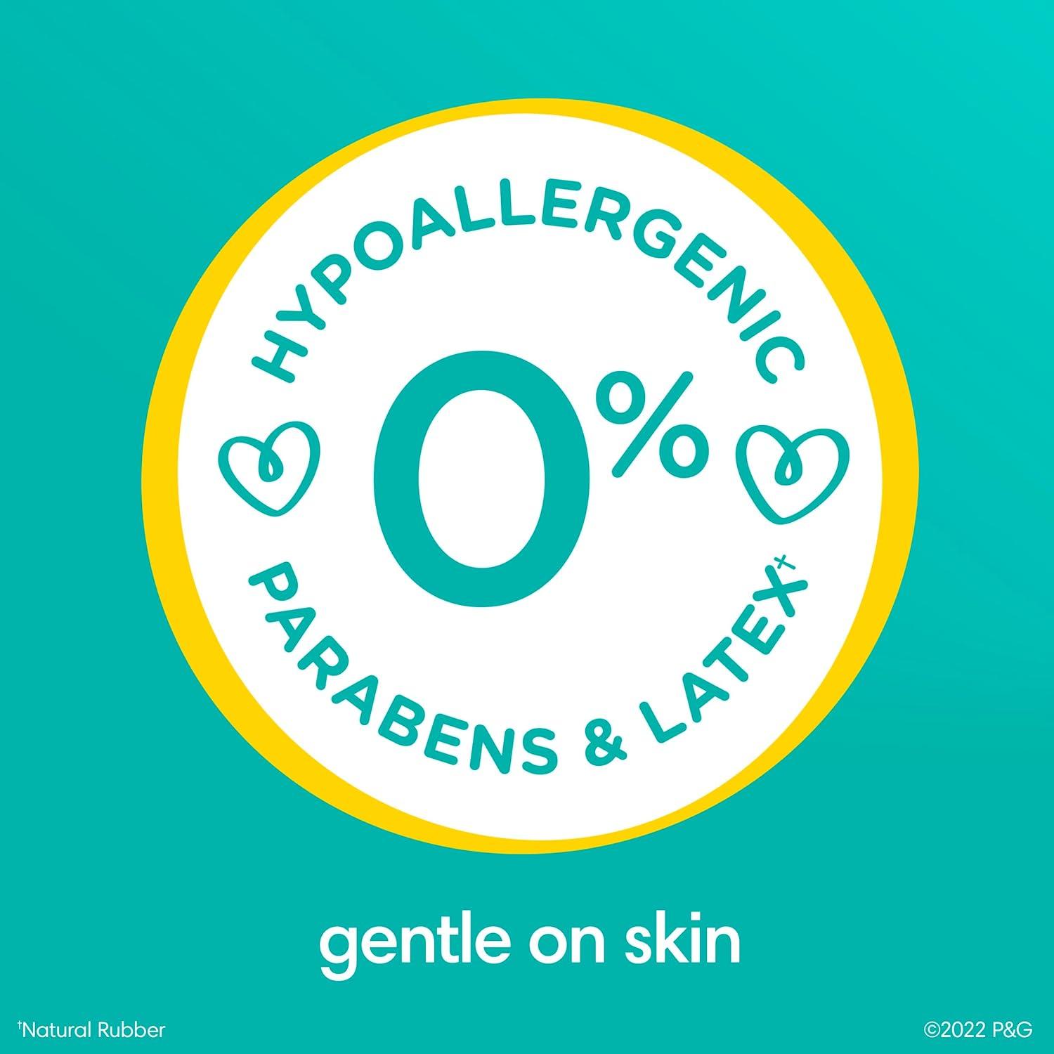 imagePampers Baby Wipes Sensitive Water Based Wipes Hypoallergenic and Unscented for Babies 588 Wipes Total 7 Refill Packs56 Count Pack of 7