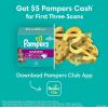 imagePampers Cruisers Diapers  Size 3 One Month Supply 174 Count Disposable Active Baby Diapers with Custom StretchSize 4