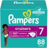 imagePampers Cruisers Diapers  Size 3 One Month Supply 174 Count Disposable Active Baby Diapers with Custom StretchSize 7