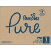 imagePampers Pure Protection Baby Diapers Size 3 1628 lbs 168 Count Up to 100 Leakproof Premium PlantBased Skin Protection Hypoallergenic Soft DiapersSize 1
