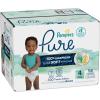 imagePampers Pure Protection Baby Diapers Size 3 1628 lbs 168 Count Up to 100 Leakproof Premium PlantBased Skin Protection Hypoallergenic Soft DiapersSize 4