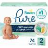 imagePampers Pure Protection Baby Diapers Size 3 1628 lbs 168 Count Up to 100 Leakproof Premium PlantBased Skin Protection Hypoallergenic Soft DiapersSize 2
