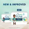 imagePampers Pure Protection Baby Diapers Size 3 1628 lbs 168 Count Up to 100 Leakproof Premium PlantBased Skin Protection Hypoallergenic Soft DiapersSize 6