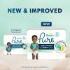 imagePampers Pure Protection Baby Diapers Size 3 1628 lbs 168 Count Up to 100 Leakproof Premium PlantBased Skin Protection Hypoallergenic Soft DiapersSize 1