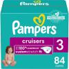 imagePampers Cruisers Diapers  Size 3 One Month Supply 174 Count Disposable Active Baby Diapers with Custom StretchSize 3