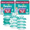 imagePampers Pull On Cruisers 360 Fit Disposable Baby Diapers Size 3 2 Months Supply 2 x 168 Count with Sensitive Water Based Baby Wipes 12X Multi Pack PopTop and Refill 1008 CountSize 3