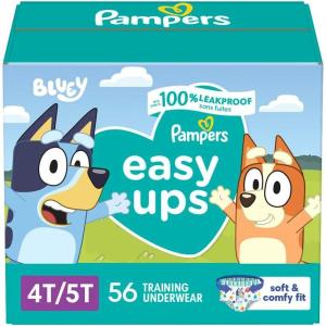 imagePampers Training Pants  Easy Ups Boys ampamp Girls Bluey  Size 3T4T 124 Count Childrens Potty Underwear Packaging May Vary4T5T
