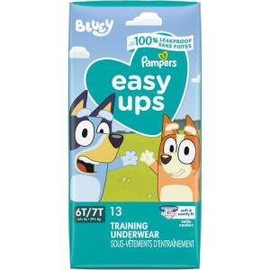 imagePampers Training Pants  Easy Ups Boys ampamp Girls Bluey  Size 3T4T 124 Count Childrens Potty Underwear Packaging May Vary6T7T