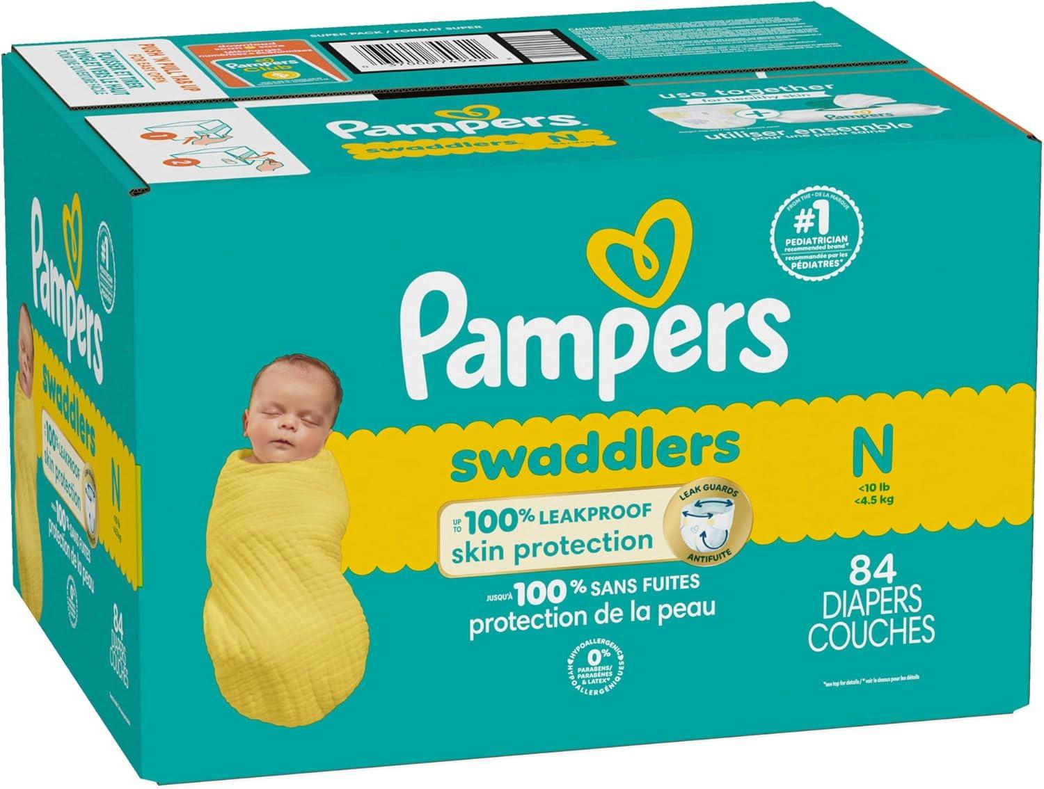imagePampers Baby Diapers  Swaddlers  Size 7 88 Count Ultra Absorbent Disposable Infant DiaperNewborn
