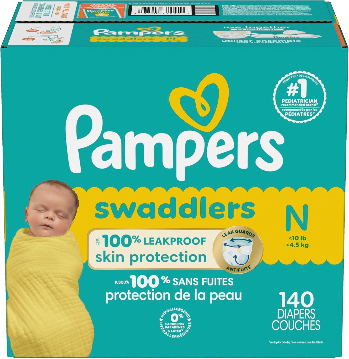 imagePampers Baby Diapers  Swaddlers  Size 7 88 Count Ultra Absorbent Disposable Infant DiaperNewborn