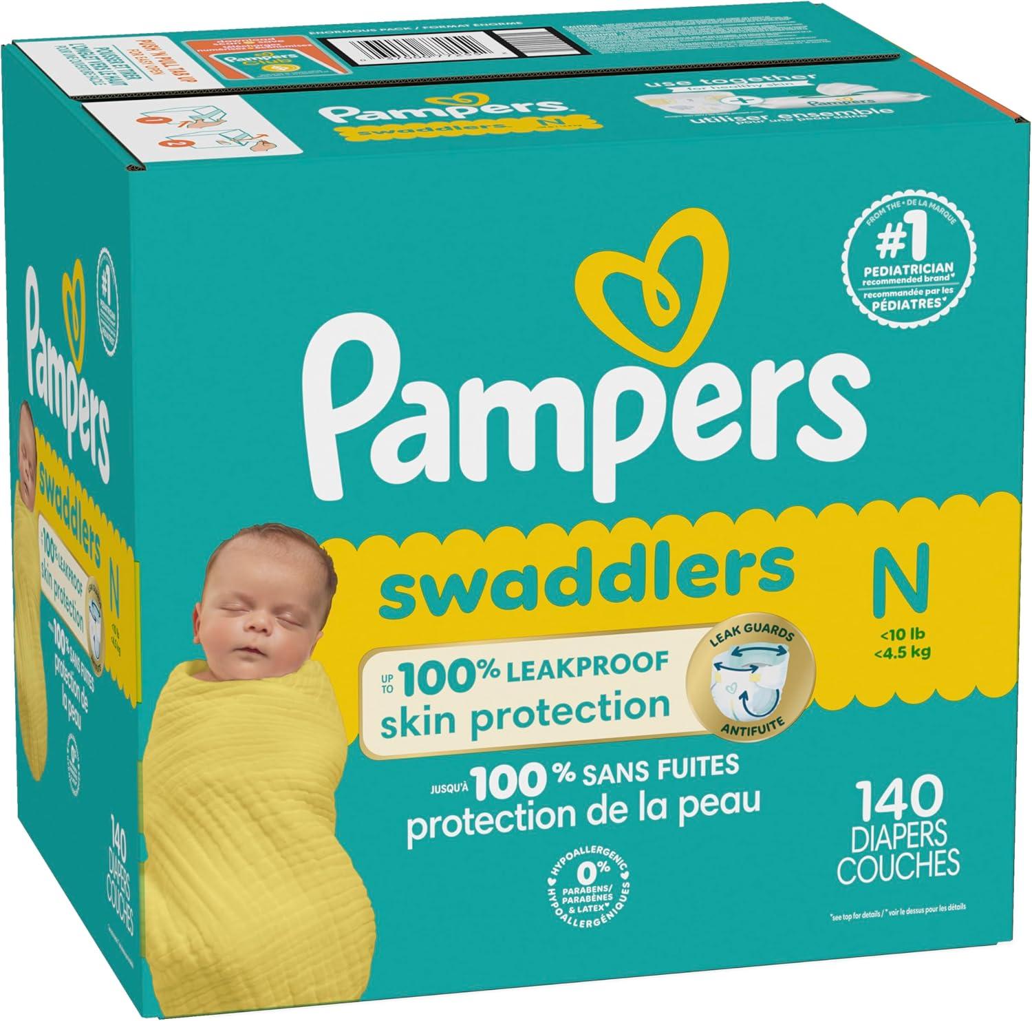 imagePampers Baby Diapers  Swaddlers  Size 7 88 Count Ultra Absorbent Disposable Infant DiaperNewborn