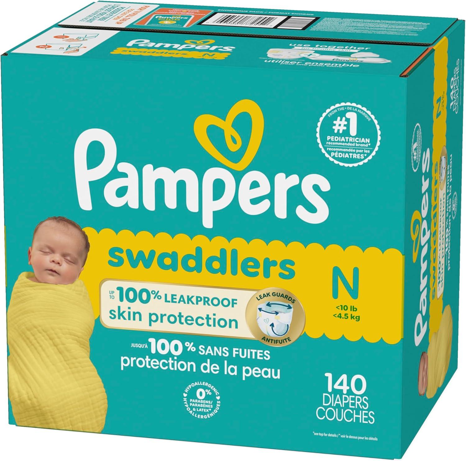 imagePampers Baby Diapers  Swaddlers  Size 7 88 Count Ultra Absorbent Disposable Infant DiaperNewborn