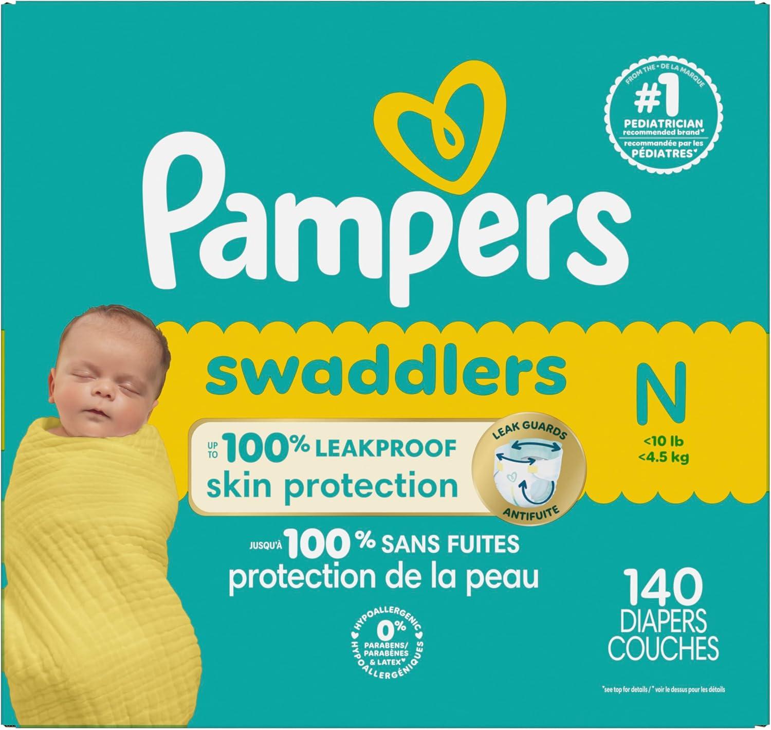 imagePampers Baby Diapers  Swaddlers  Size 7 88 Count Ultra Absorbent Disposable Infant DiaperNewborn