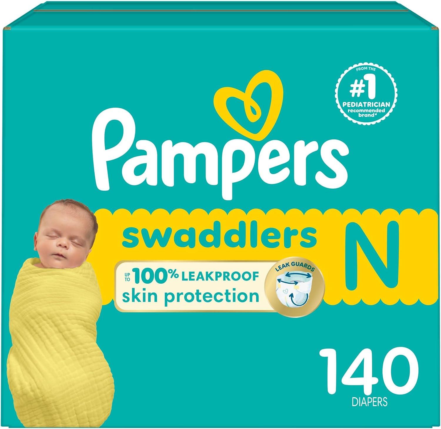 imagePampers Baby Diapers  Swaddlers  Size 7 88 Count Ultra Absorbent Disposable Infant DiaperNewborn