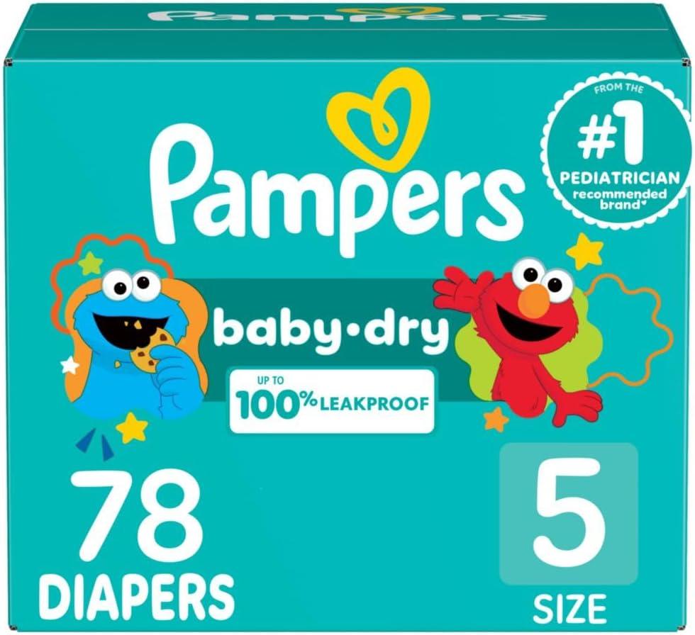 imagePampers Diapers  Baby Dry  Size 3 210 Count Absorbent Disposable Infant Diaper Packaging May VarySize 5