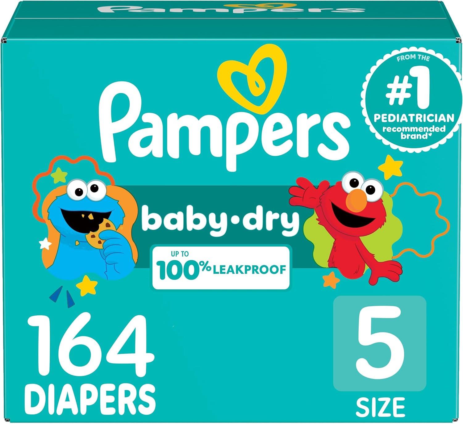 imagePampers Diapers  Baby Dry  Size 3 210 Count Absorbent Disposable Infant Diaper Packaging May VarySize 5