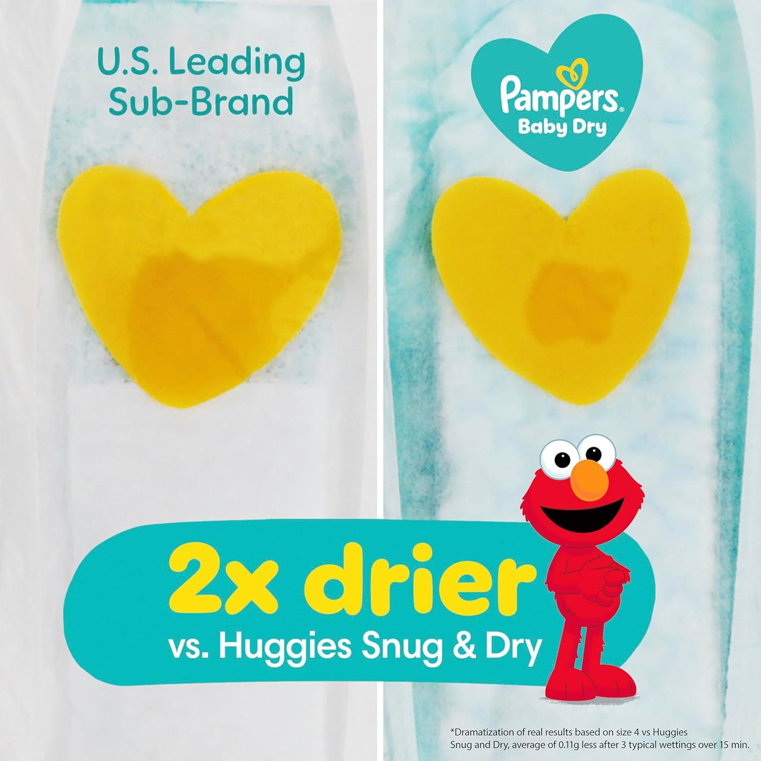 imagePampers Diapers  Baby Dry  Size 3 210 Count Absorbent Disposable Infant Diaper Packaging May VarySize 5