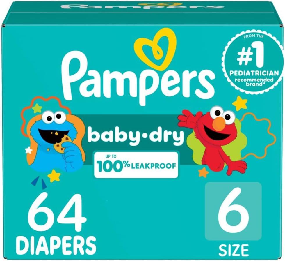 imagePampers Diapers  Baby Dry  Size 3 210 Count Absorbent Disposable Infant Diaper Packaging May VarySize 6