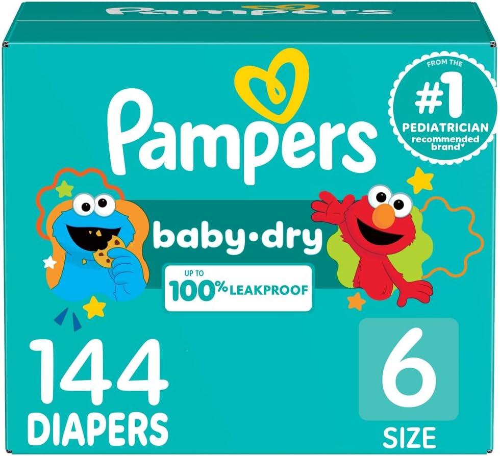imagePampers Diapers  Baby Dry  Size 3 210 Count Absorbent Disposable Infant Diaper Packaging May VarySize 6