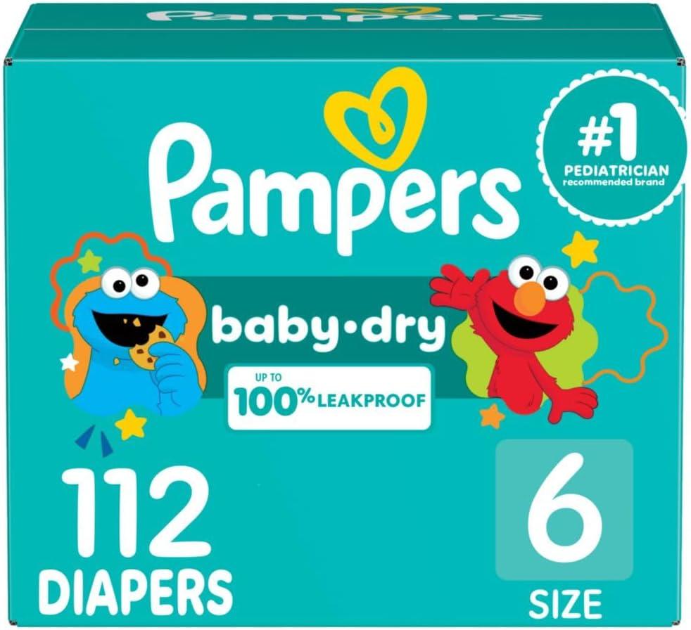 imagePampers Diapers  Baby Dry  Size 3 210 Count Absorbent Disposable Infant Diaper Packaging May VarySize 6