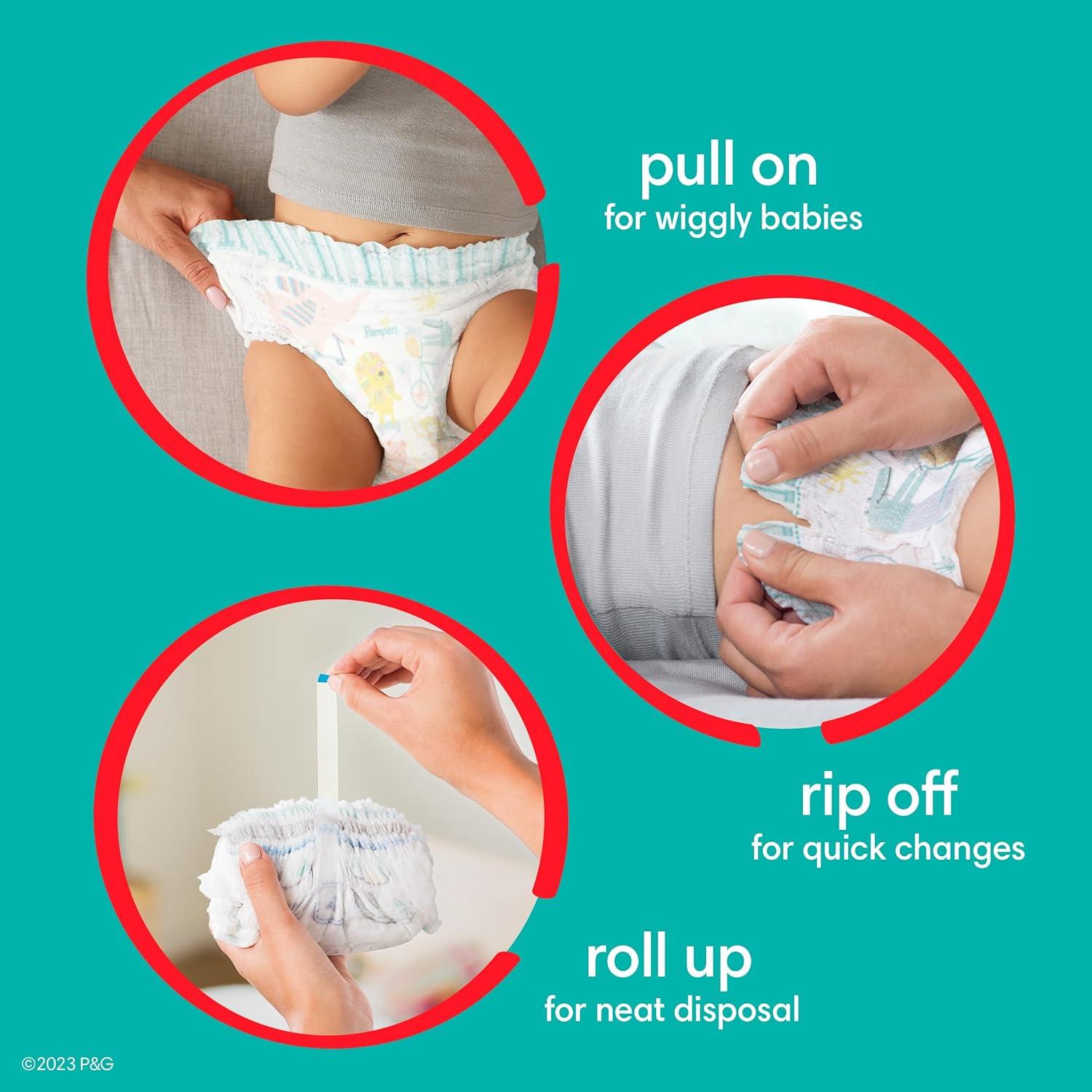imagePampers Diapers  Cruisers 360  Size 7 88 Count Babyproof up to 100 Leakproof PullOn DiaperSize 7