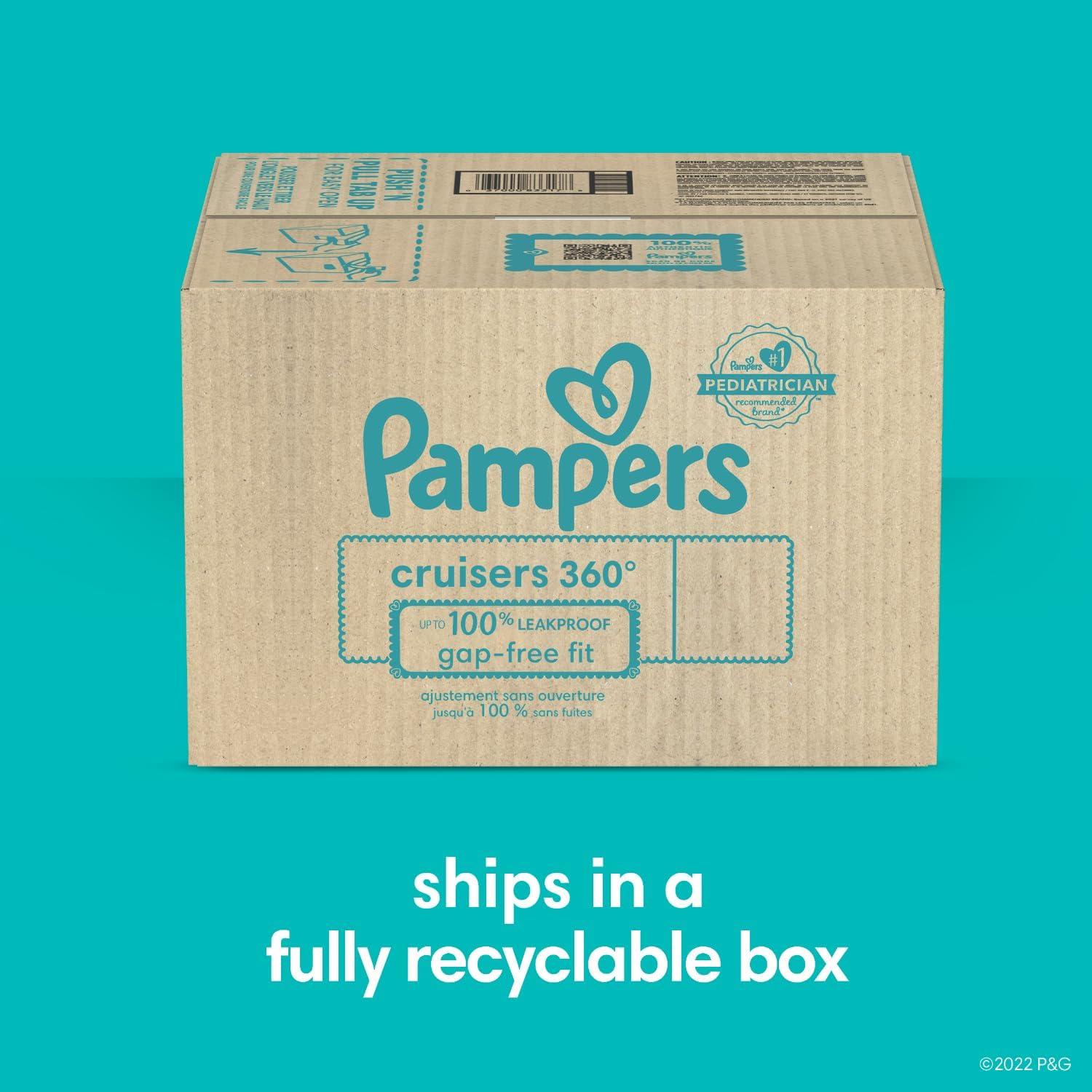 imagePampers Diapers  Cruisers 360  Size 7 88 Count Babyproof up to 100 Leakproof PullOn DiaperSize 7