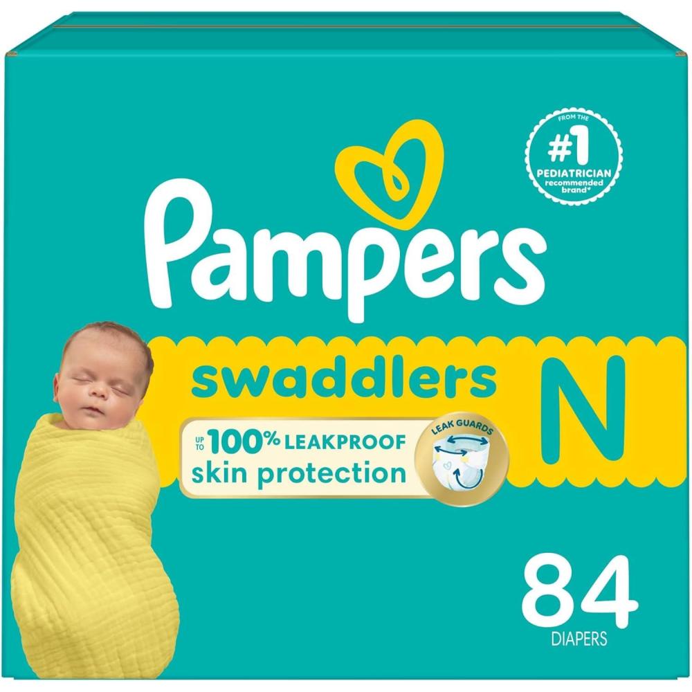 imagePampers Baby Diapers  Swaddlers  Size 7 88 Count Ultra Absorbent Disposable Infant DiaperNewborn
