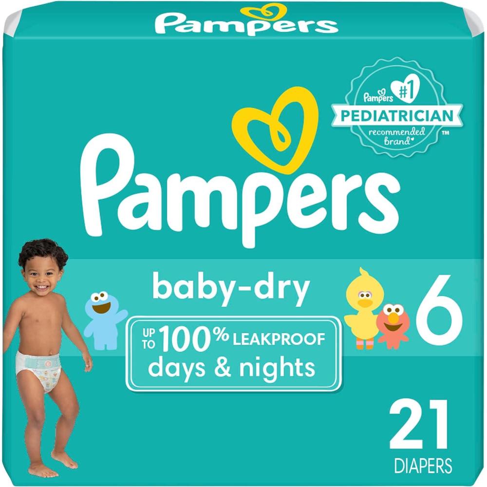imagePampers Diapers  Baby Dry  Size 3 210 Count Absorbent Disposable Infant Diaper Packaging May VarySize 6