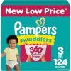 imagePampers Diapers  Swaddlers 360  Size 3 156 Count for up to 100 Leakproof Premium Skin Protection Packaging May VarySize 3