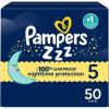 imagePampers Overnight Diapers  Swaddlers Overnights  Size 3 116 Count Disposable Baby Diaper Night Time Leak and Skin ProtectionSize 5