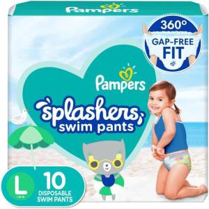 imagePampers Swim Diapers  Splashers  Size 23 20 Count GapFree Disposable Baby Swimming Pants10 Count Pack of 1