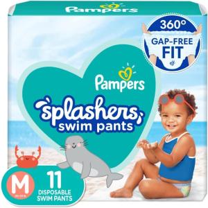 imagePampers Swim Diapers  Splashers  Size 23 20 Count GapFree Disposable Baby Swimming PantsMedium